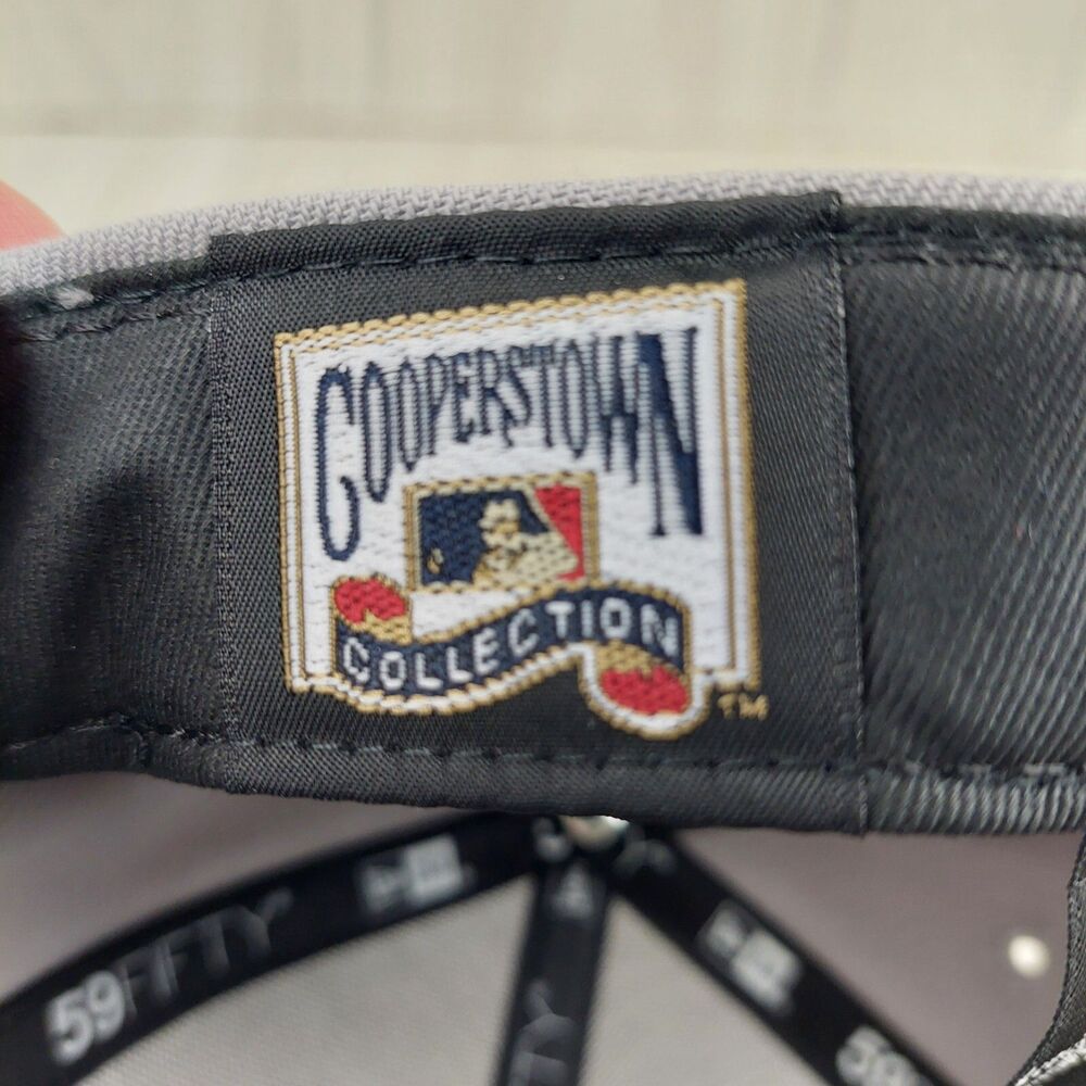 New‎ York Yankees Hat Cap Size 7 New Era 59Fifty Gray Cooperstown Collection MLB - Picture 8 of 10